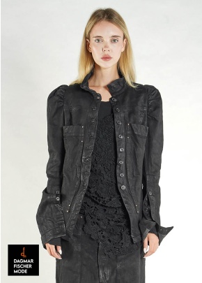 Fitted denim jacket by RUNDHOLZ DIP in sky fog