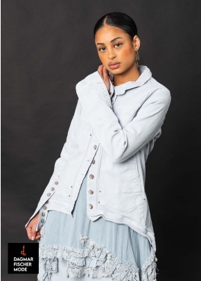 Jeans tailcoat by RUNDHOLZ DIP in sky fog