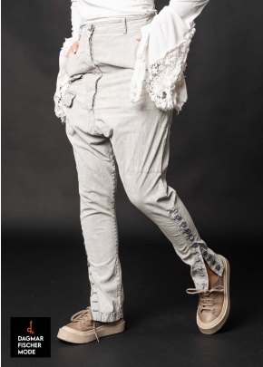 Trousers by RUNDHOLZ DIP in seafoam fog & black fog