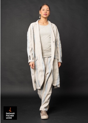 Oversize Mantel RUNDHOLZ DIP in sky stripe