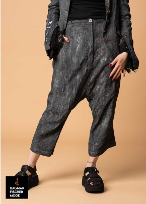 Tiefschritthose von RUNDHOLZ DIP in black fog