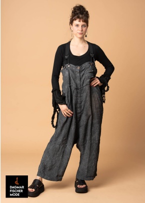 Latzhose von RUNDHOLZ DIP in black fog