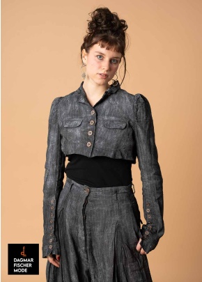 Short jacket by RUNDHOLZ DIP in black fog