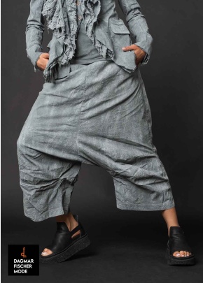 Low crotch trousers by RUNDHOLZ DIP in seaweed fog and seafoam fog