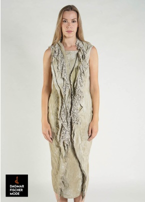 Tailliertes Kleid von RUNDHOLZ DIP in seaweed fog und seafoam fog