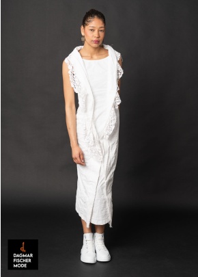 Fitted dress by RUNDHOLZ DIP in seaweed fog and seafoam fog