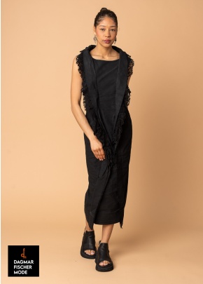 Fitted dress by RUNDHOLZ DIP in black gloss