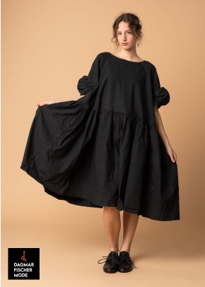 Oversize dress by RUNDHOLZ DIP in black gloss