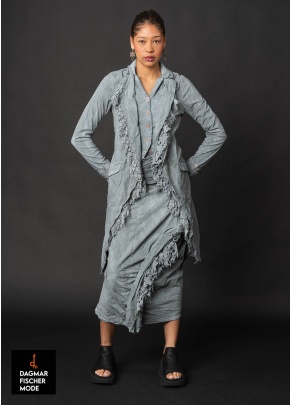 Taillierter Sommermantel von RUNDHOLZ DIP in seaweed storm & seafoam fog