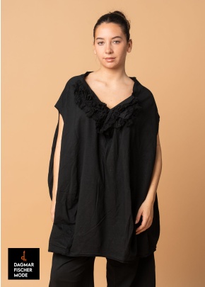 Oversize Tunika von RUNDHOLZ DIP in black gloss