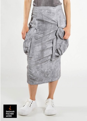 Hochelastischer schmaler Rock von RUNDHOLZ DIP in black gloss