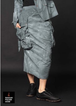 Hochelastischer schmaler Rock von RUNDHOLZ DIP in seaweed fog