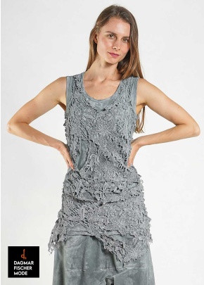 Top with lace trim by RUNDHOLZ DIP in black gloss