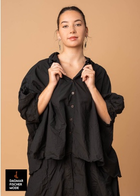 Oversize Bluse von RUNDHOLZ DIP in black gloss