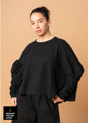 Langärmligen Oversize Shirt von RUNDHOLZ DIP in black gloss