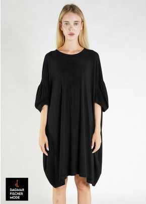 Taillierter Oversize Tunika von RUNDHOLZ DIP in black gloss