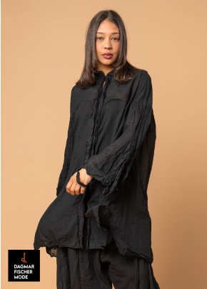 Oversize Blusenkleid von RUNDHOLZ DIP in black gloss