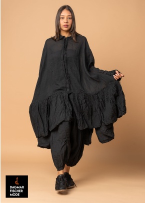 Blouse dress by RUNDHOLZ DIP in black gloss