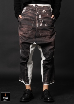 Limited Edition - Tiefschritthose von RUNDHOLZ DIP in brown print