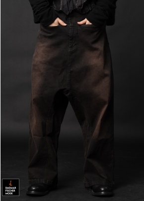 Limited Edition - Tiefschritthose von RUNDHOLZ DIP in brown dye