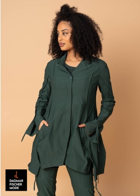 Long jacket by RUNDHOLZ BLACK LABEL in black & tree