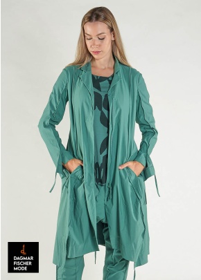 Taillierter Mantel von RUNDHOLZ BLACK LABEL in black & tree