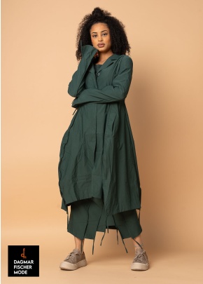 Fitted coat by RUNDHOLZ BLACK LABEL in black & tree