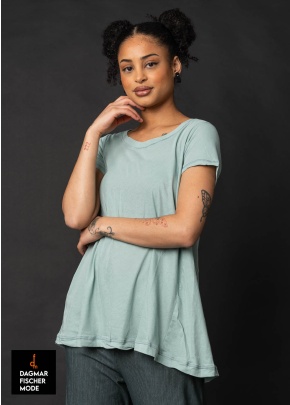 Legeres T-Shirt von RUNDHOLZ BLACK LABEL in black, tree, mint & lime