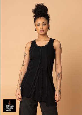 Legeres Top von RUNDHOLZ BLACK LABEL in black, tree, mint & lime