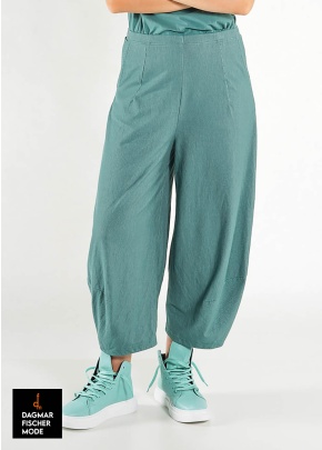 Trousers with wide leg by RUNDHOLZ BLACK LABEL in black stripe & tree stripe