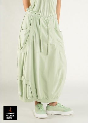Wide skirt by RUNDHOLZ BLACK LABEL in black & grass