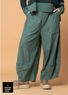 Elastische Sommerhose von RUNDHOLZ BLACK LABEL in black & grass