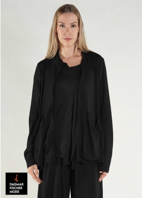 Taillierte Sweat-Jacke von RUNDHOLZ BLACK LABEL in black