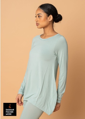 Casual shirt by RUNDHOLZ BLACK LABEL in black, grass & mint