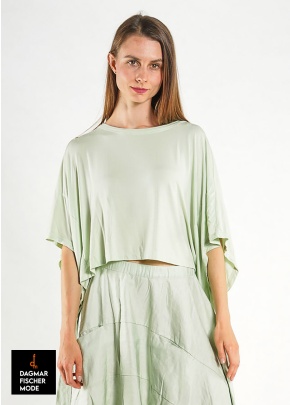 Kurzes Oversize Shirt von RUNDHOLZ BLACK LABEL in black, grass & mint