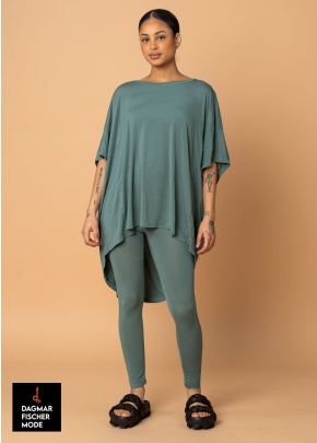 Oversize tunic by RUNDHOLZ BLACK LABEL in black, grass & mint