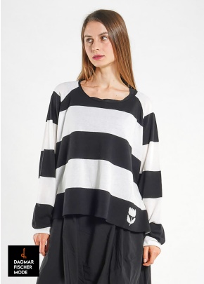 Pulli mit breitem Streifendesign von RUNDHOLZ BLACK LABEL in versch. Farbkombinationen