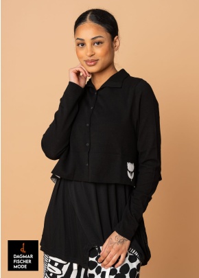 Kurze Strickjacke von RUNDHOLZ BLACK LABEL in black