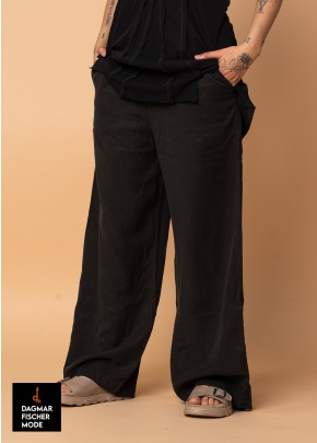 Hose mit weites Bein von RUNDHOLZ BLACK LABEL in black