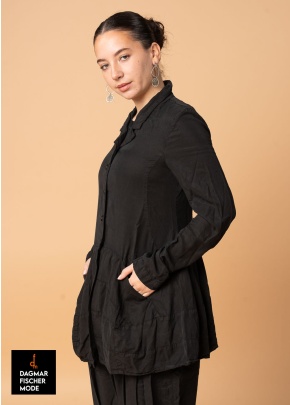 Fitted summer jacket by RUNDHOLZ BLACK LABEL in black