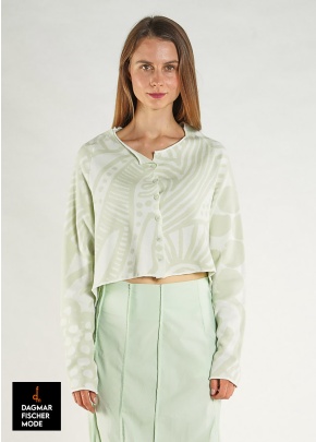 Short jacquard jacket by RUNDHOLZ BLACK LABEL in black jacquard