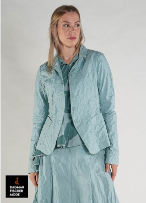 Jacke mit 3D-Relief von RUNDHOLZ BLACK LABEL in black, mint & offwhite