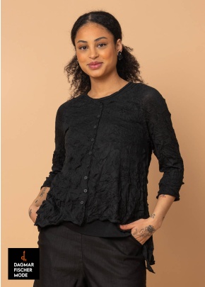 Strickjacke von RUNDHOLZ BLACK LABEL in black & mint