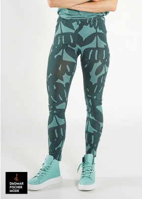 Leggings with elasticated waistband by RUNDHOLZ BLACK LABEL in black print