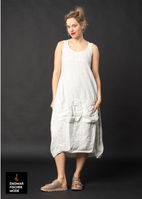 Tailliertes Leinenkleid von RUNDHOLZ BLACK LABEL in black & salina