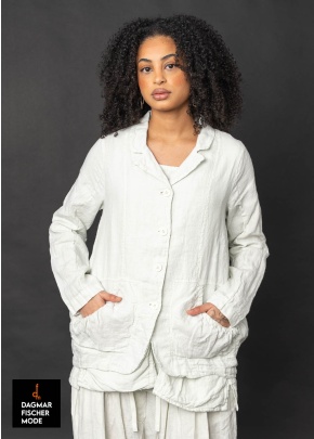 Taillierte Leinenjacke von RUNDHOLZ BLACK LABEL in black & salina