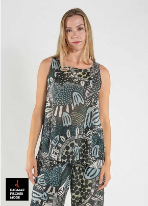 Transluzentes Top von RUNDHOLZ BLACK LABEL in multicolor