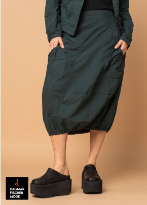 Elasticated skirt by RUNDHOLZ BLACK LABEL in black, tree & salina