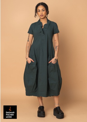 Elasticated dress by RUNDHOLZ BLACK LABEL in tree & salina