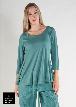 Leichtes Shirt von RUNDHOLZ BLACK LABEL in black, tree & mint